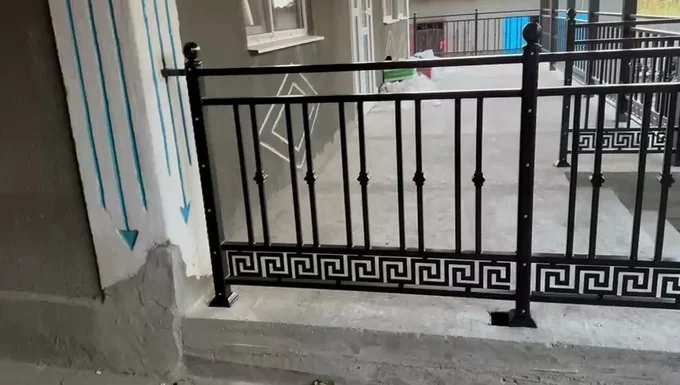 Balustradă dreaptă cu meandru inferior B-049 — GNV METAL