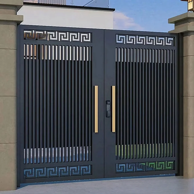 Poartă cu bare dese, meandru și mânere lungi P-029 — GNV METAL